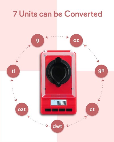 Portable 50g Digital Milligram Scale with Calibration Weights & Wind-Shelter - Picture 6 of 9