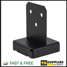 Premium Black Concealed Bolt Down  Internal  Pergola Post Support Post Base