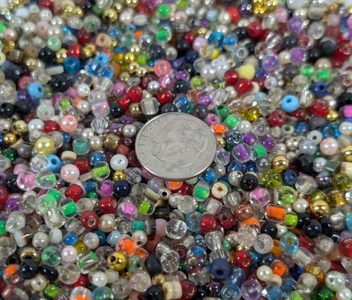 Small Round Beads Assorted Colors Material for Jewelry Crafts & More 1 lb 2.7 oz