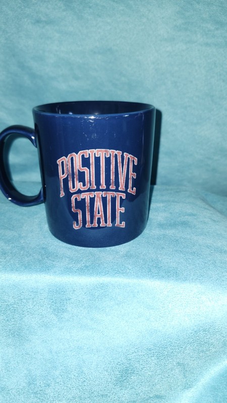 Life Is Good Home Positive State Blue Coffee Tea Cup  Large Mug