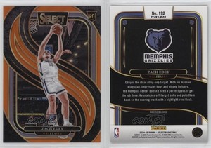 2024-25 Panini Select Premier Level Orange Prizm /65 Zach Edey #192 Rookie RC