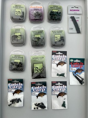 Carp Fishing Tackle Mega Bundle 14 Packs, Hooks, Beads, Booms, Branded worth £70