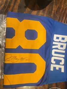 Isaac Bruce "HOF 20" Signed Los Angeles Rams Custom Jersey (Beckett)