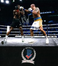 OLEKSANDR USYK SIGNED 8X10 PHOTO BOXING WORLD HEAVYWEIGHT CHAMPION UKRAINE BAS 