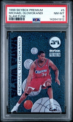 Michael Olowokandi #5 1998 Skybox Premium Slam Funk card