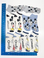 Vintage 90s Kid Y2K Disney Ankle Socks Mickey Mouse Goofy Donald Lot