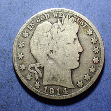 1914-S Barber Half  Good+