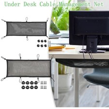 6/8 Under Desk Cable Management Net - Black