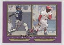 2002 Fleer Fall Classic Paul Molitor Lou Brock #100 HOF 1p1