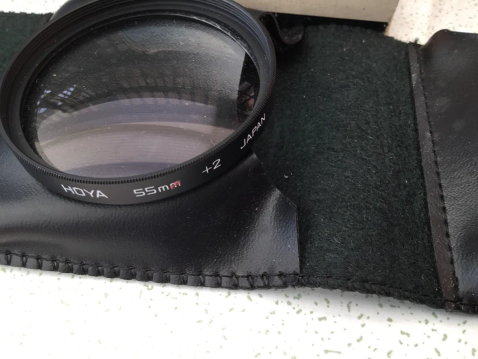Hoya 55mm Filter Close Up Set +1, +2, +4 and case/pouch /box good condition . - Image 3 of 4