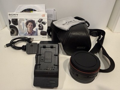 Sony Alpha NEX-5N 16.1MP Camera Silver 18-55mm Lens LA-EA1 Mount Adapter Bundle