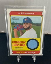 2023 Topps Heritage - Clubhouse Collection Relics ALEK MANOAH BLUE JAYS LT BLUE