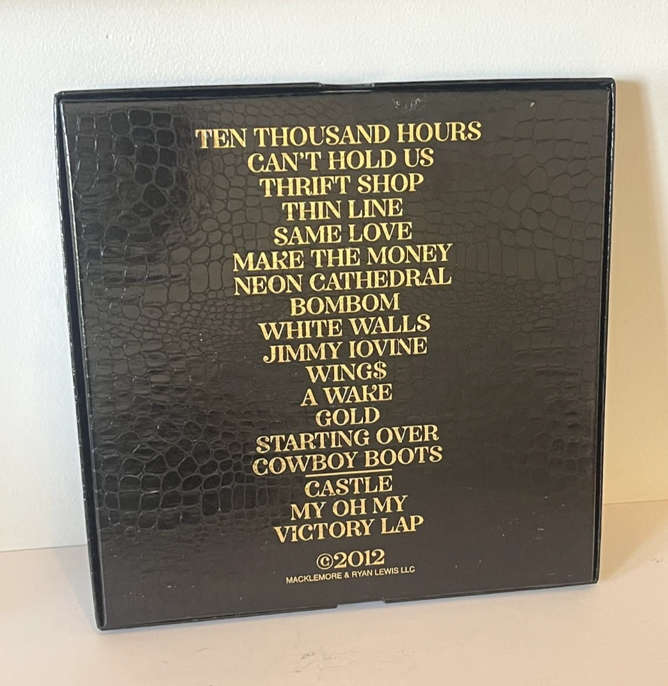 Macklemore and Ryan Lewis - The Heist Deluxe GOLD vinyl 2xLP record box set RARE - Image 2 of 4