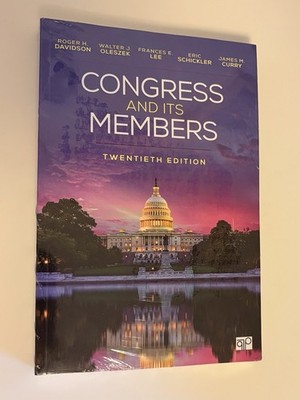 New Sealed Congress and Its Members 20th Twentieth Ed Textbook Davidson Politics