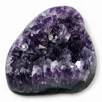 Amethyst Polished Edge Geode A-Grade Brazil 1lb 6.5oz.