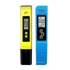 2Pcs Digital LCD PH Meter Pen TDS EC Water Purity PPM Temperature Tester Tool    