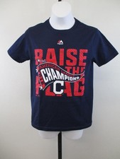 New Cleveland Indians Youth Sizes S-M 8-10/12 2016 AL Championship Shirt