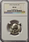 1776-1976 Silver Washington Quarter NGC MS 66