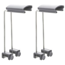 2Pcs Aquarium Light Stands Adjustable LED Mount Brackets Black