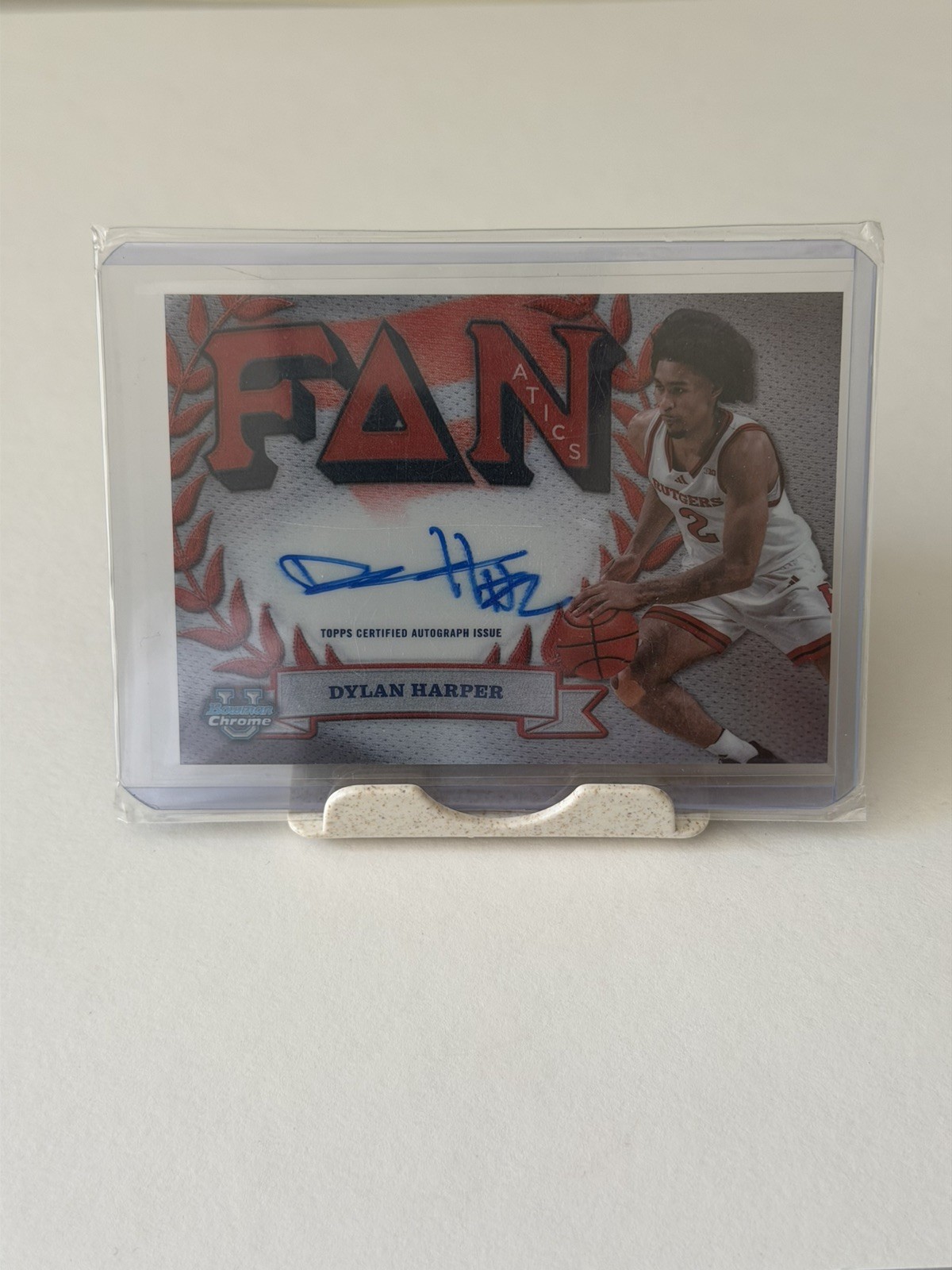 Topps 2024-25 Bowman Univ Chrome Dylan Harper Fanatics Frat Auto FFA-DH