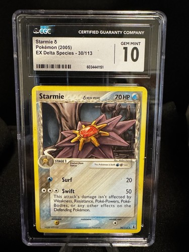Starmie δ graded CGC 10 for sale on eBay