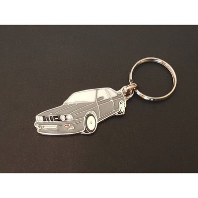 Schlüsselanhänger Profil BMW M3 E30, Sport Evolution Evo, 320i 323i 325 318i (grau)