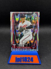 2025 Topps Chrome - Zebby Matthews #277 RayWave Refractor (RC)
