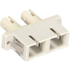 ST to SC Duplex Multi Mode Fiber Optic Optical Coupler Adapter Connector Plastic