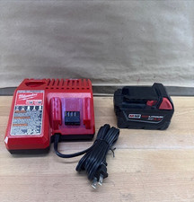 Milwaukee 48-11-1850 18V 5.0 Ah Lithium-Ion XC Battery  48-59-1812 Charger