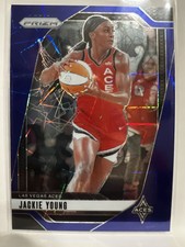 2024 Prizm WNBA Jackie Young Blue Velocity #1 Las Vegas Aces