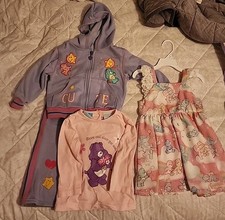 Vintage Baby Clothes Lot Care Bears,  2 Year