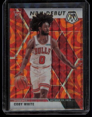 Coby White 2019 2019 Panini Mosaic 264 Reactive Orange LP-NM
