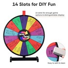 WinSpin 18" Dry Erase Spinning Color Prize Wheel Tabletop Fortune Carnival Game — photo 6