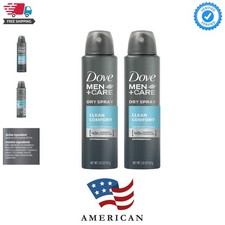 Men  Care Dry Spray antitranspirante, Clean Comfort 3,8 oz 2 Pack