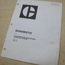 CAT IT18 WHEEL LOADER Hydraulic SYSTEM SCHEMATIC Manual shop service repair