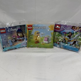 LEGO Disney 30551 Cinderella, Creator 30690 Egg Chick, Friends 30398 Bridge