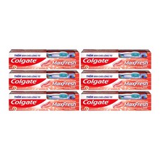 Colgate MaxFresh Icy Peach Toothpaste, 8.0oz (225g) (Pack of 6) 0.73 per gallon