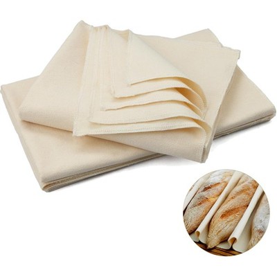 Pack of 3 Baker's Linen Cloth Bread Baking 75 x 45 cm Natural Baker's Linen D...