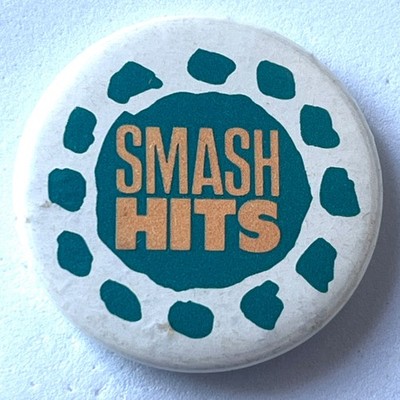 Smash Hits Magazine Vintage Pin Badge British Pop Music Mag Youth Teenagers UK