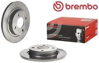 2X Bremsscheibe Brembo 08.D566.11 2 Bremsscheiben Hinterachse Hinten FüR Ford