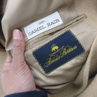Brooks Brothers Sport Coat Mens 40 Beige 100% Camel Hair Made USA