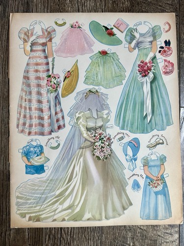 Vintage Original Paper Doll Lot Military Wedding & Double Wedding by Merrill - Picture 10 of 17