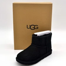UGG Kids Classic Mini Ii Boots | Black | 1017715K-BLK | Authentic New
