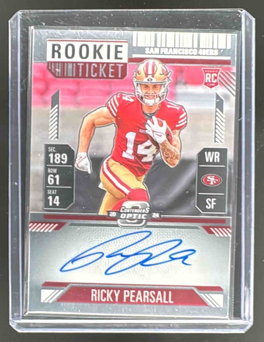 Ricky Pearsall 2024 Panini Contenders Optic #109 Rookie Auto RC