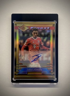 2022/23 Jamal Musiala Auto /15 Gold Topps UCC Finest Flashbacks FC Bayern 