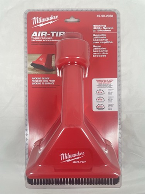 #ad Milwaukee 49 90 2038 AIR TIP Rocking Utility Nozzle Attachment w Brushes $19.95