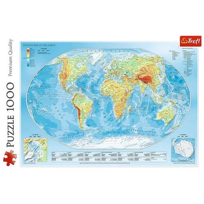Puzzles - 1000 - Physische Weltkarte | Deutsch | Spiel | 2020 | Trefl SA