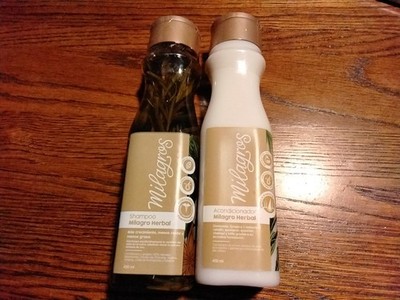 Milagros Herbal Shampoo and Conditioner Set 450ml Each
