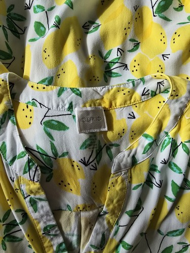 Cupio ärmelloses Sommerkleid Zitronenmuster ärmellos Gr. M - Bild 11 von 11