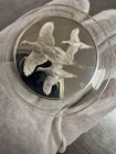 1970 Franklin Mint Ringnecked Pheasants Roberts Birds 2oz 925 Silver round